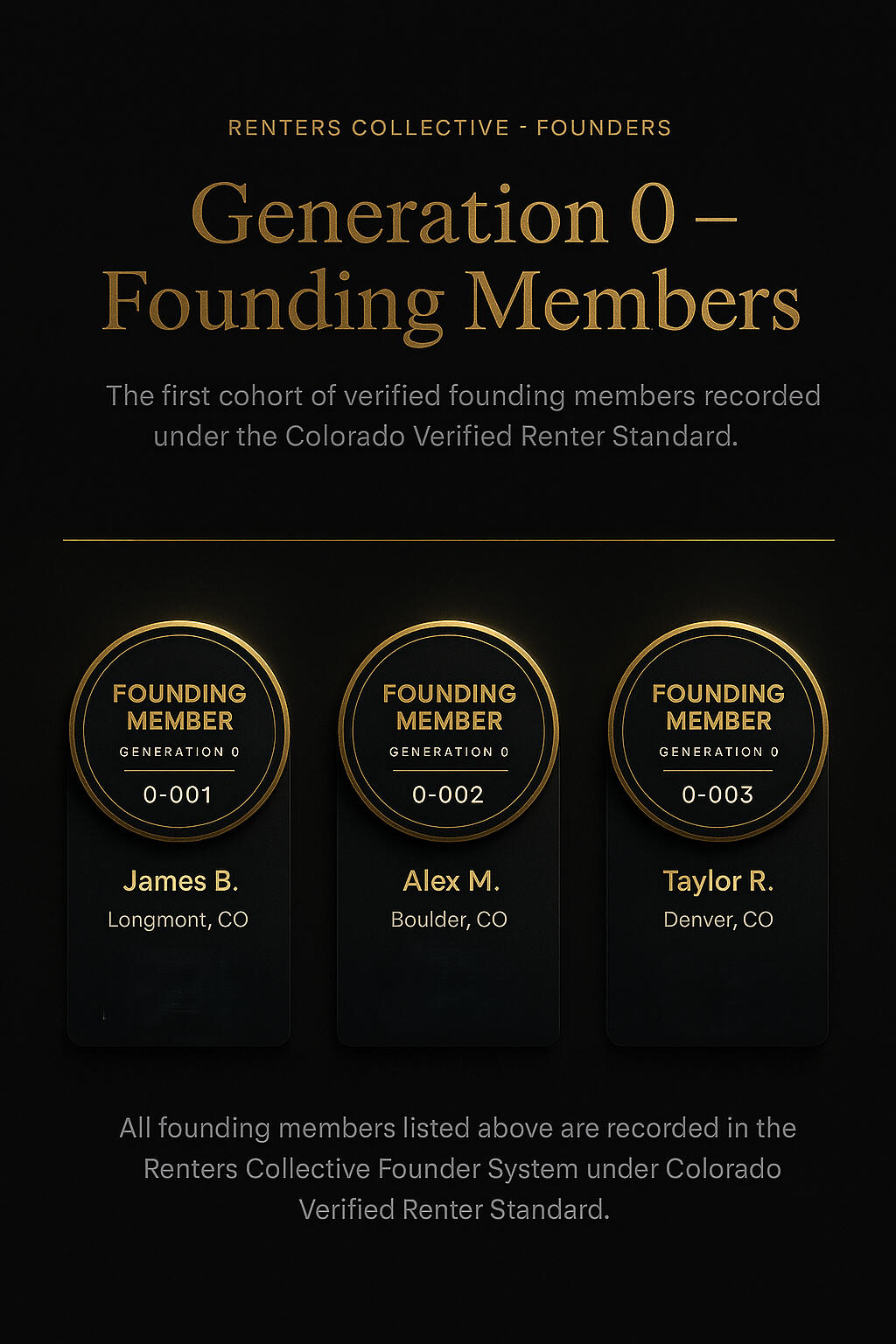 Sample Verified Renter Passport